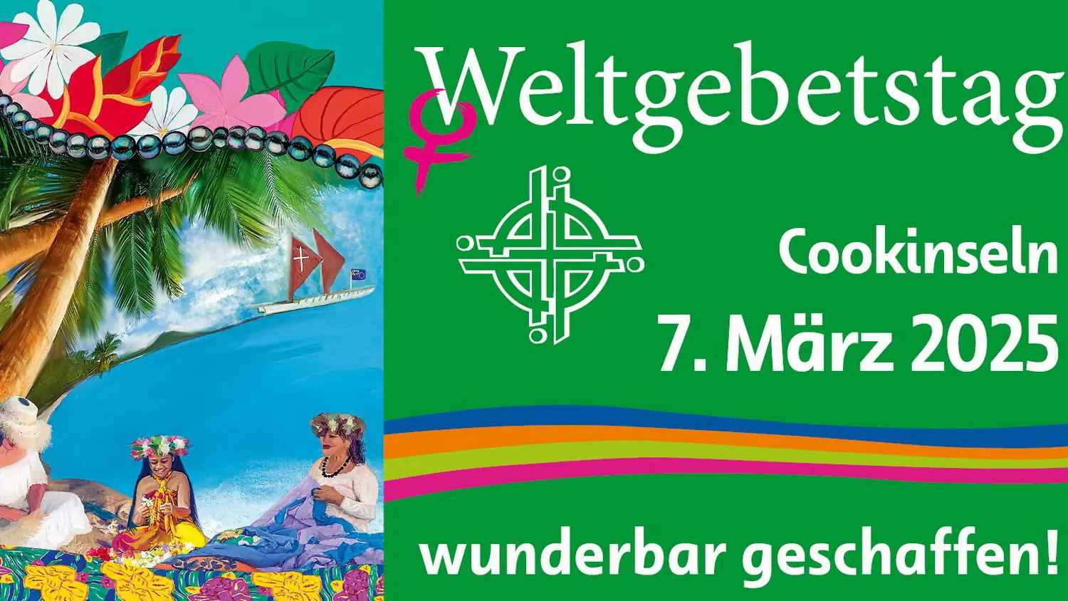 Weltgebetstags-Banner 2025 Cookinseln